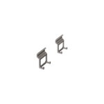 Miro Set met dubbele haken, Relingsysteem, antraciet geanodiseerd