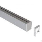 Linero MosaiQ Profielstrips Set-1, Relingsysteem, L 1200 mm, Roestvrij staalkleurig