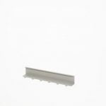 Linero MosaiQ Strip met haken 2, Relingsysteem, grafiet zwart