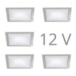 FORMA Sun Q led set 12V inbouw 5 x 2,4 Watt