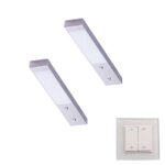 L&S LED spot Rettangolo Emotion set 2 x 3,1 Watt