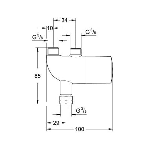 GROHE Grohetherm Micro, thermostaat