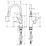 Keukenkraan 1 hendel HANSGROHE Talis S 290