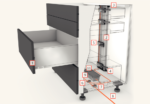 Blum Servo Drive inbouwtekening