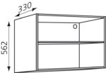 Bovenkast keukenkast zelfbouw 352/562