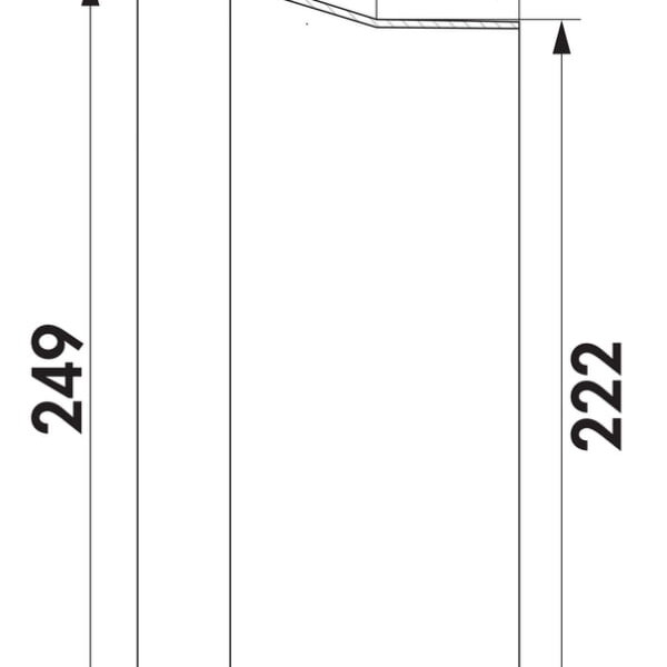 F-BA 150 BORA verloopstuk COMPAIR FLOW 150 detailtekening