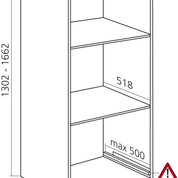 Halfhoge kast keukenkast zelfbouw
