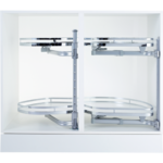 KesseBohmer Le Mans 2 Classic hoekkast wit/chroom - Afbeelding 3