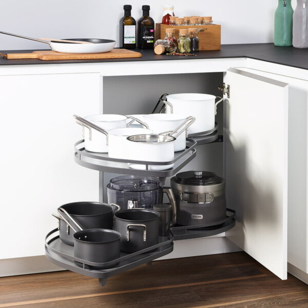 KesseBohmer Le Mans 2 Classic hoekkast 50 cm grijs/chroom