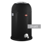 WESCO Kickmaster Junior 12 liter Mat Zwart Pedaalemmer prullenbak