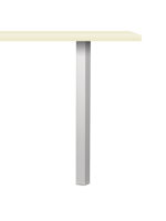 Kreta Vierkante voet aluminium, tafelpoot, roestvrij staalkleurig, H 1100 mm