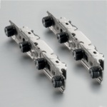 Set frontbevestigingen AVENTOS HK/HS/HL. Voor smalle alukaderdeuren. Set van 2 stuks. - Afbeelding 2