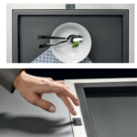 Gemotoriseerde hoekset QANTO PULL-OUT met ledverlichting en stopcontact, Antracietgrijs - Afbeelding 6