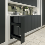 Smal uittrekelement K-LINE. Kleur antracietgrijs. Corpus 150 mm. - Afbeelding 2