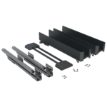 Smal uittrekelement K-LINE. Kleur antracietgrijs. Corpus 150 mm. - Afbeelding 3