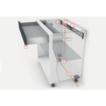 Blum SERVO-DRIVE adaptor uitwerper voor draagprofiel horizontaal - Afbeelding 2