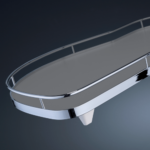 KesseBohmer Le Mans 2 Classic hoekkast grijs/chroom