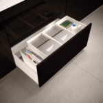 Afvalsortering voor corpus van 900 mm. 32 L. Grijs Orion. - Afbeelding 2