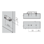 Montageplaat CLIP om te schroeven. 0mm. 50 stuks. - Afbeelding 2