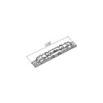 Set frontbevestigingen AVENTOS HK/HS/HL. Voor smalle alukaderdeuren. Set van 2 stuks. - Afbeelding 3