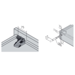 Frontkoppeling BLUM MOVENTO - Afbeelding 2