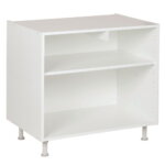 Onderkast 80cm tot 120cm, kleur wit, H782mm, Keukenkasten zonder front,