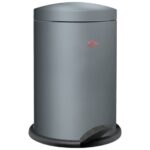 WESCO Alpha Pedaalemmer Grafiet 13L prullenbak