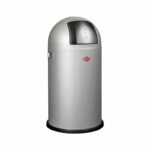 WESCO Pushboy 50liter Afvalemmer Prullenbak Zilver