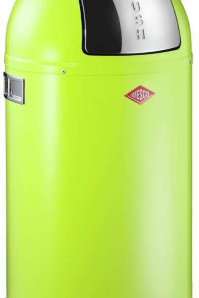Wesco Pushboy Junior Prullenbak 22L LimeGreen Afvalemmer