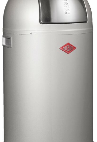Wesco Pushboy junior zilver pedaalemmer 22L Afvalemmer Vuilnisemmer