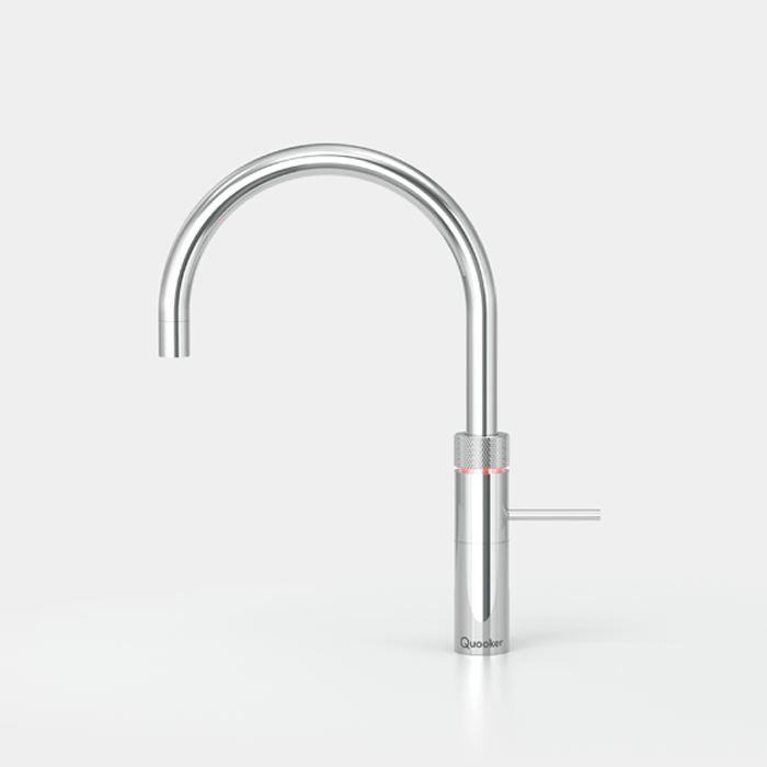 Quooker Fusion_Round_Chroom Quooker COMBI+ en CUBE Fusion Round  chroom