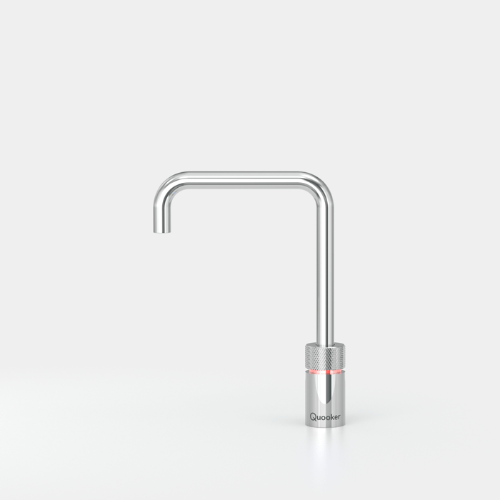 Quooker Singletaps_Square_Chrome Quooker COMBI+ en CUBE Nordic Square  chroom