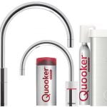 Quooker COMBI+ en CUBE Nordic Twintaps Round  chroom