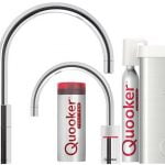 Quooker PRO3 en CUBE Nordic Twintaps Round  chroom