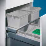 Cox® Base Afzonderlijke emmer, afvalsysteem voor Frontuittreksysteem, lichtgrijs - Afbeelding 2