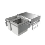 Cox® Base 360 R/600-2, afvalsysteem voor Frontuittreksysteem, lichtgrijs, H 360 mm - Afbeelding 2
