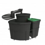 Cabbi 3 plus, afvalsysteem voor deuren, antraciet