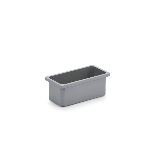 Bewaarbox, donkergrijs, 1,2 liter