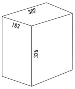 Reserve emmer, lichtgrijs, 12 liter - Afbeelding 2