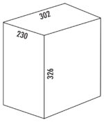Reserve emmer, lichtgrijs, 15,5 liter - Afbeelding 2