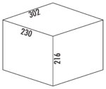 Reserve emmer, lichtgrijs, 10 liter - Afbeelding 2