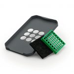 Biologisch deksel, afvalsysteem voor Frontuittreksysteem, antraciet, voor 7,5/ 9 en 12 liter