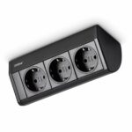 Evoline® Dock Cuisine, Opbouwstopcontactelement, Zwart mat