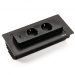 Evoline® BackFlip-USB, Zwart gelakt