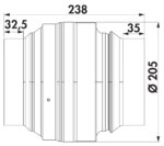 Afsluiting brandwerende klep COMPAIR® Steel Flow 150 - Afbeelding 2