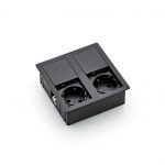 Plaza 2, 2-voudig, zwart mat