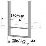 YouK reksysteem, D 320 mm, H 2210 mm, met 6 legbordopnames - Afbeelding 5