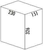 Reserve emmer, afvalsysteem voor Frontuittreksysteem, antraciet, 7,5 liter - Afbeelding 2