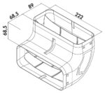 P-RBV 150 buisbocht verticaal Compair Prime FLow