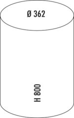 WESCO Big Baseboy Afvalemmer 30L Grafiet - Afbeelding 4